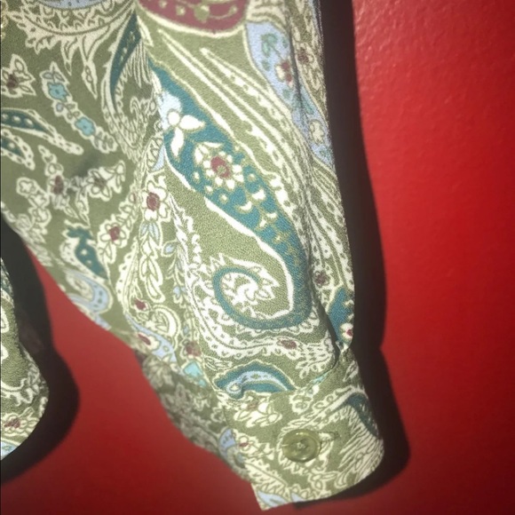 Vintage style light draw string long Blouse Large - Picture 7 of 7